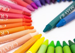 彩色的蜡笔图片