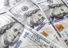 美元纸币特写图片