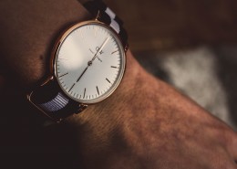 戴在手腕上的手表图片