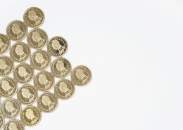 亮闪闪的硬币图片