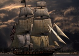 扬起的船帆图片