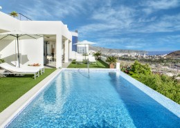 别墅里的游泳池图片