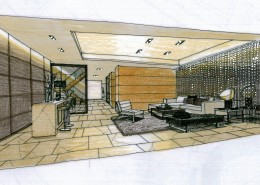 武汉水岸星城室内手绘稿图片