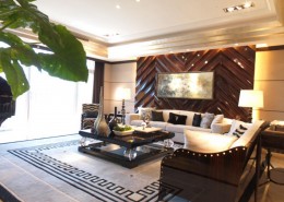 大连星海湾壹号样板房客厅图片