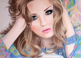 女性艺术插画图片