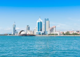 山东青岛海滨城市建筑风景图片