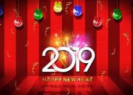 2019新年快乐艺术设计素材图片