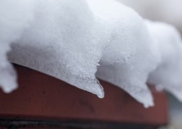 寒冷冬季雪景图片