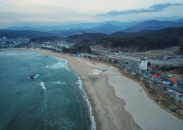 韩国海水浴场风景图片