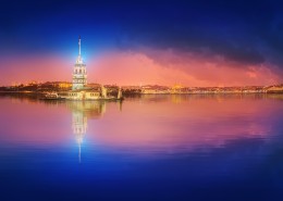 繁华城市夜景图片